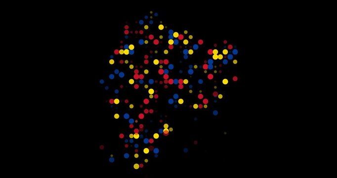 Dynamic Circle Flow Outlining the Ecuador Region Boundary
