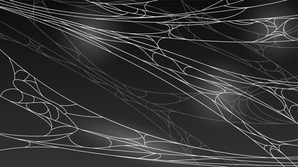 Spider Web On Dark Background Halloween Design Elements Spooky Scary Horror Decor Vector