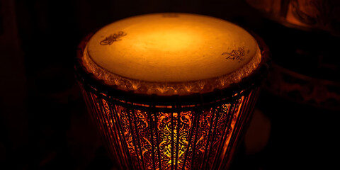 Wicker Basket with Colorful Textiles