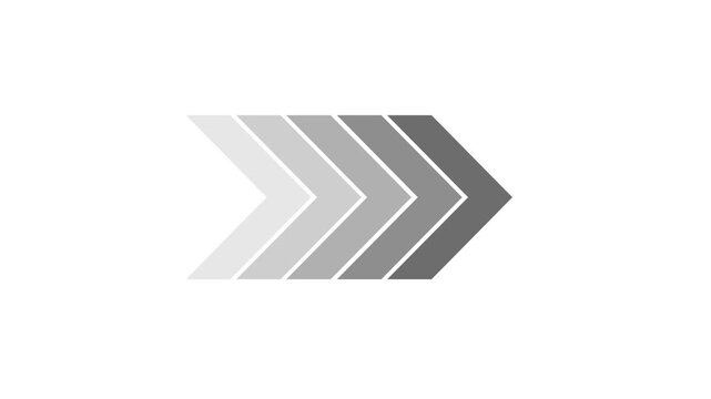 Arrows icon, Forward Movement Animation.