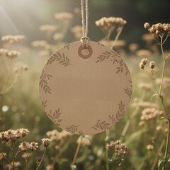 Round Hanging Tag – PNG Transparent Background