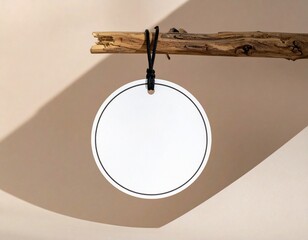 Round Hanging Tag – PNG Transparent Background