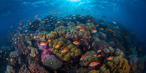 Wicker Basket with Colorful Textiles