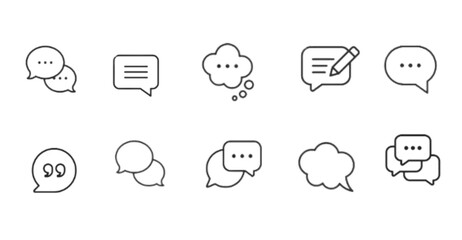 Speech Bubbles Vector Icons
