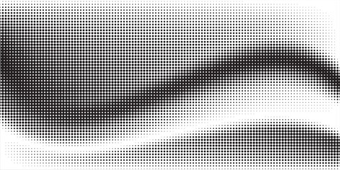 Grunge halftone gradient background. Faded grit noise texture. White and black sand wallpaper. Retro pixelated backdrop. Anime or manga style comic overlay