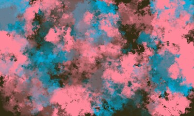 Abstract Vibrant Pink Teal and Brown Smoke Cloud Background Texture