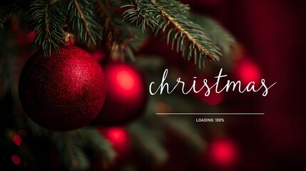 christmas tree decorations with red bauble