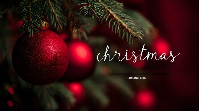 christmas tree decorations with red bauble