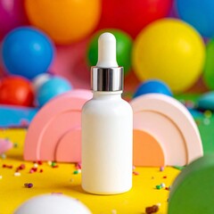 Small White Dropper Bottle 