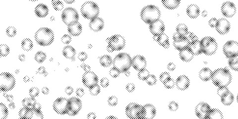 Abstract black and white grunge dots curve shape isolated on texture background perfect for graphic design, seamless halftone black dot pattern for artistic modern design background.