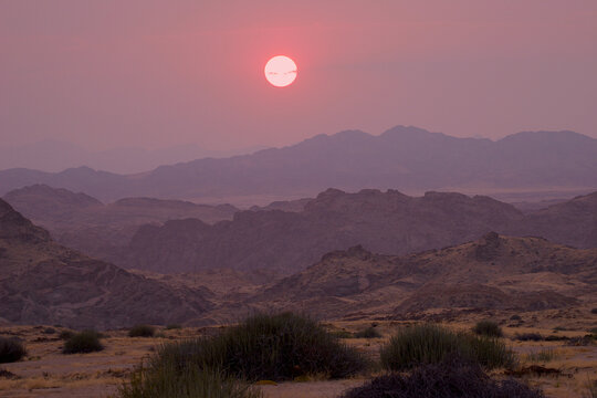 bright evening sky over the mountain ranges 917