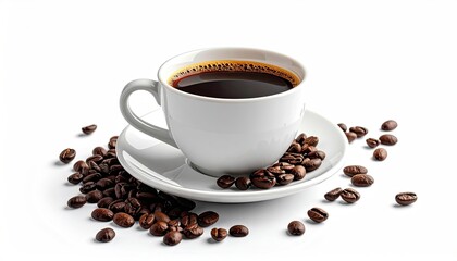 Fototapeta premium Coffee cup isolated on white background