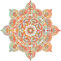 Vibrant Gradient Mandala Ornament
