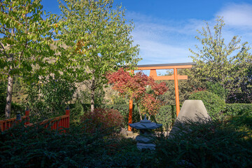 Japanese garden in National Botanical Garden of Georgia.