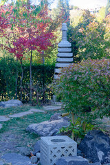 Japanese garden in National Botanical Garden of Georgia.