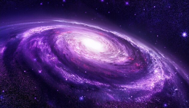Vast Galaxy Background With Swirling Stars Nebulae And Deep Purples Creating A Cosmic And Awe Inspiring Look - Powered by Adobe