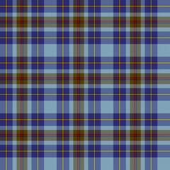 Black, Blue, Red, Yellow, Brown Tartan Weave Pattern - Tile