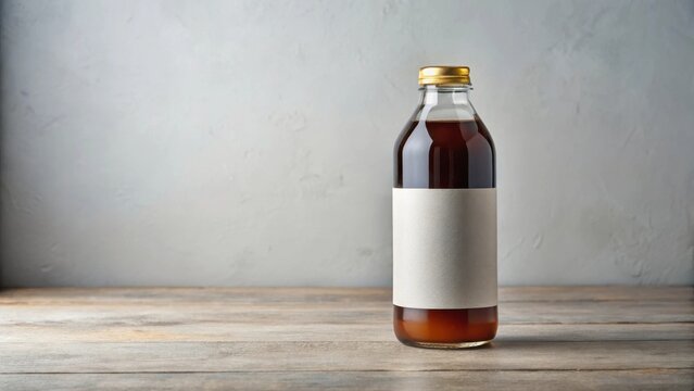 Cold brew bottle with label mockup coffee mockup beverage mockup glass mockup cap mockup branding mockup cafe mockup craft mockup drink mockup background image