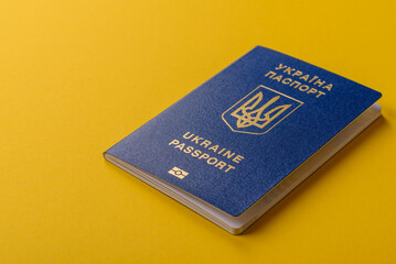 Ukrainian passport for travelling, flying and doing business. Ukraine document, id