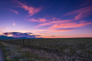 Sunset at Dwyer Junction WY