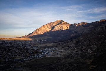 Fall hiking views of Coldwater Creek Canyon North Ogden Utah