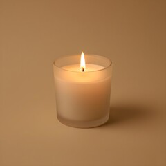 burning candle on a dark background