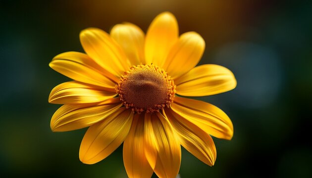 Close Up Of A Vibrant Yellow Flower 1