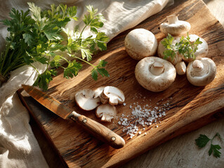 garlic and parsley