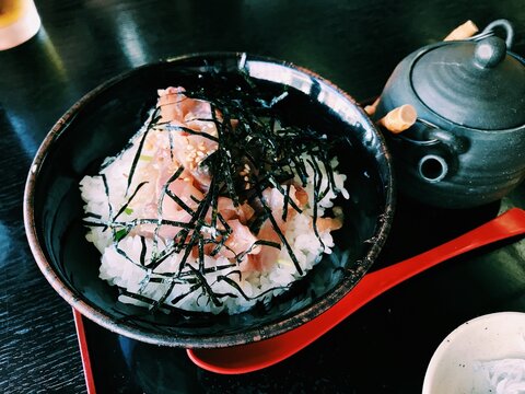 Sea bream chazuke (rice with tea) eaten in Atami