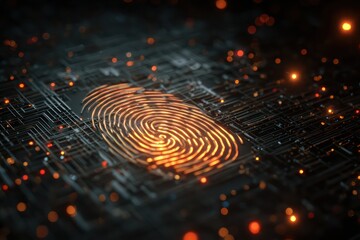 Cyber Authentication Digital Fingerprint Holographic Display