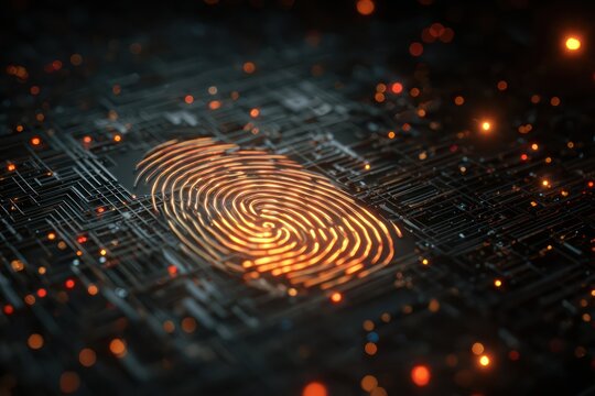 Cyber Authentication Digital Fingerprint Holographic Display