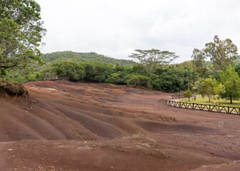 Volcanic rock formation in Mauritius