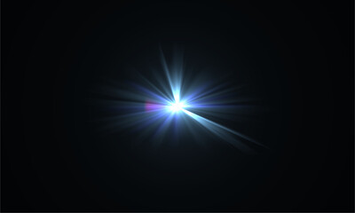 Lens flare light effect bright starburst sunburst illumination glow optical effect background