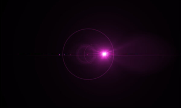 Lens flare effect overlay purple light leak for photography and graphic design resources