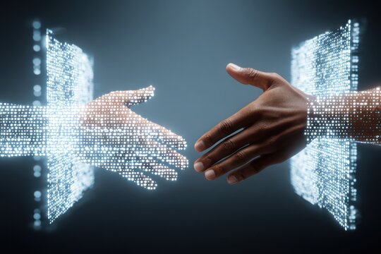Concept of Virtual Partnerships via Pixelated Digital Screens