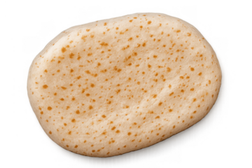 Pita bread on a transparent background, offering a healthy, traditional, and wholesome food choice for many meals