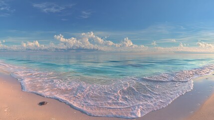 Time-Lapse Tropical Beach Seascape Animation Background