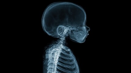 Clear Diagnostic X-ray Ultrasound of Unborn Child