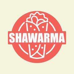 Simple Outline Shawarma Kebab Logo Design.eps