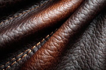 Dark Brown Leather Cover Texture for Header or Banner Design