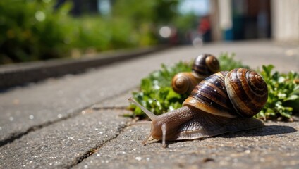 Snails on the road