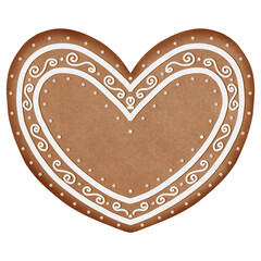 Christmas Gingerbread Watercolor set,Gingerbread Hand drawn  for Decorations in Christmas time.