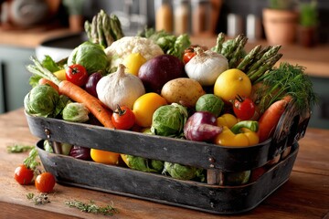 Composting Preparation: Domestic Food Waste in Kitchen Container