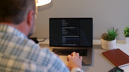 Middle-Aged Man Taking Employee Assistance Plan Web Application Assessment - Emplorer Covered Health Insurance EAP Quiz Concept