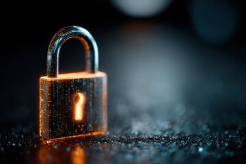 Virtual Interface Data Privacy Digital Lock Screen