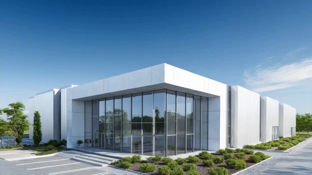 A modern building 