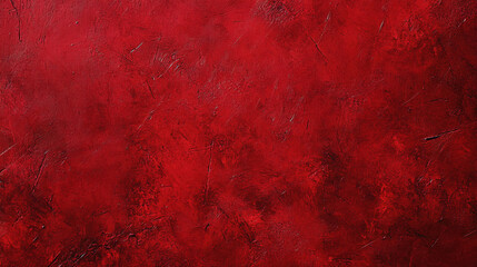 Saturated deep red paint artistic texture background