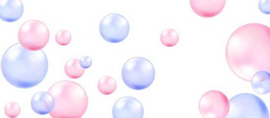 Blue glow bubble essence background.