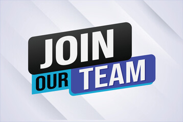 join our team word concept vector illustration with modern futuristic 3d style for landing page template ui web mobile app poster banner flyer background gift card coupon label wallpaper

