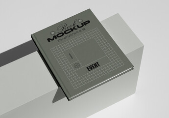 Lying Hardcover Book Mockup